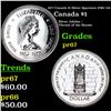 Image 1 : Proof 1977 Canada $1 Silver Specimen Canada Dollar KM# 118 $1 Grades GEM++ Proof