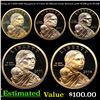 Image 1 : Proof Group of 5 2000-2008 Sacagewea 1 Dollar Coins, Gem++ Grades GEM++ Proof Deep Cameo