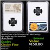 Image 1 : NGC Aeolis,Cyme c.3rd Century BC AE17(4.67g) obv eagle stg. Rv oinochoe Graded Choice Fine By NGC
