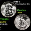 Image 1 : 1946-s Washington Quarter 25c Grades GEM+ Unc