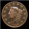 Image 2 : 1833 Coronet Head Large Cent 1c Grades f+