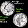 Image 1 : 1945-p Mercury Dime 10c Grades GEM+ Unc