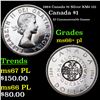 1964 Canada $1 Silver Canada Dollar KM# 121 $1 Grades GEM++ PL