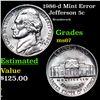 Image 1 : 1986-d Jefferson Nickel Mint Error 5c Grades GEM++ Unc