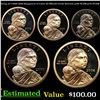 Proof Group of 5 2000-2008 Sacagewea 1 Dollar Coins, Gem++ Grades GEM++ Proof Deep Cameo