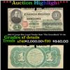 Image 1 : ***Auction Highlight*** 1862 $1 Large Size Legal Tender Note "The GreenBack" Fr-16c Grades xf detail