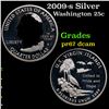 Image 1 : Proof 2009-s Silver Washington Quarter 25c Grades GEM++ Proof Deep Cameo