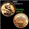 Image 1 : Proof 1960 Lincoln Cent 1c Grades Gem++ Proof Red