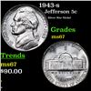 Image 1 : 1943-s Jefferson Nickel 5c Grades GEM++ Unc