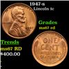 Image 1 : 1947-s Lincoln Cent 1c Grades GEM++ Unc RD