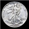 Image 2 : 1940-p Walking Liberty Half Dollar 50c Grades Choice AU/BU Slider