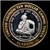 Image 3 : Aladdin .999 Fine Silver  Las Vegas Nevada Limited Edition $10 Gaming Token