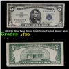 1963 $5 Blue Seal Silver Certificate United States Note Grades vf++