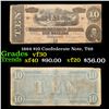 Image 1 : 1864 $10 Confederate Note, T68 Grades vf++