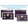 Image 1 : Group of 2 United States Mint Proof Sets 1986-1987 10 coins