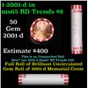 Image 1 : Shotgun Lincoln 1c roll, 2001-d 50 pcs Bank Wrapper.