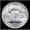 Image 3 : 1954-d Franklin Half Dollar 50c Grades GEM+ FBL