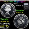 Image 1 : ***Auction Highlight*** 1964 Canada Dollar $1 Graded ms67+ PL By SEGS (fc)