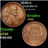 Image 1 : 1926-s Lincoln Cent 1c Grades vf++