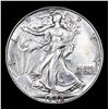 Image 2 : 1942-p Walking Liberty Half Dollar 50c Grades Select Unc