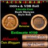 Image 1 : ***Auction Highlight*** Lincoln Wheat cent 1c orig Brandt McDonalds roll, 1909-s end, VDB other end 