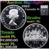 Image 1 : ***Auction Highlight*** 1963 Canada Dollar $1 Graded ms67+ PL By SEGS (fc)