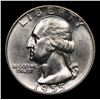 Image 2 : 1955-d Washington Quarter 25c Grades GEM Unc