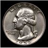 Image 2 : 1956-d Washington Quarter 25c Grades GEM Unc