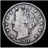 Image 2 : 1911 Liberty Nickel 5c Grades f+