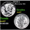 Image 1 : 1944-s Mercury Dime 10c Grades GEM++ Unc