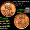 Image 1 : ***Auction Highlight*** 1946-p Lincoln Cent Near TOP POP! 1c Graded ms66+ rd BY SEGS (fc)