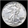 Image 2 : 1942-p Walking Liberty Half Dollar 50c Grades Select AU