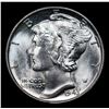 Image 2 : 1943-p Mercury Dime 10c Grades Choice+ Unc