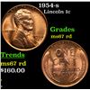 Image 1 : 1954-s Lincoln Cent 1c Grades GEM++ Unc RD