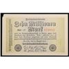Image 2 : 1923 Germany Weimar Republic 10 Million Mark Post-WWI Hyperinflation Banknote P# 106a, Watermark: Wa