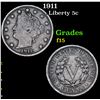 Image 1 : 1911 Liberty Nickel 5c Grades f+