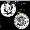 Image 1 : Proof 1968-s Kennedy Half Dollar 50c Grades GEM++ Proof