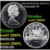 Image 1 : 1965 Small Beads, Pointed 5 Canada Dollar $1 Grades GEM++ DMPL