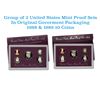 Image 1 : Group of 2 United States Mint Proof Sets 1988-1989 10 coins