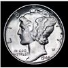 Image 2 : 1944-p Mercury Dime 10c Grades GEM Unc