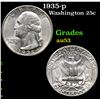 Image 1 : 1935-p Washington Quarter 25c Grades Select AU