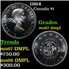 Image 1 : 1964 Canada Dollar $1 Grades GEM++ DMPL