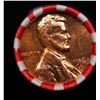 Image 2 : Shotgun Lincoln 1c roll, 1963-d 50 pcs Bank Wrapper.