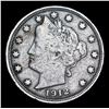Image 2 : 1912-p Liberty Nickel 5c Grades vf+