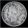 Image 2 : 1899 Liberty Nickel 5c Grades f+