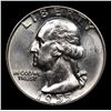 Image 2 : 1955-d Washington Quarter 25c Grades GEM+ Unc