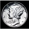 Image 2 : 1944-p Mercury Dime 10c Grades GEM++ Unc