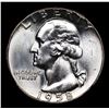 Image 2 : 1958-p Washington Quarter 25c Grades GEM++ Unc