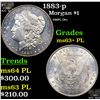 Image 1 : 1883-p Morgan Dollar $1 Grades Select Unc+ PL