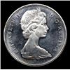 Image 2 : 1965 Small Beads, Pointed 5 Canada Dollar $1 Grades GEM+ UNC PL